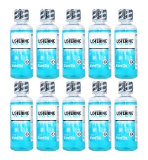 (BUNDLE OF 10) LISTERINE COOL MINT MOUTHWASH 100ML