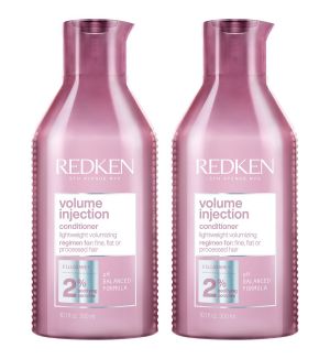 (BUNDLE OF 2) REDKEN VOLUME INJECTION CONDITIONER 300ML