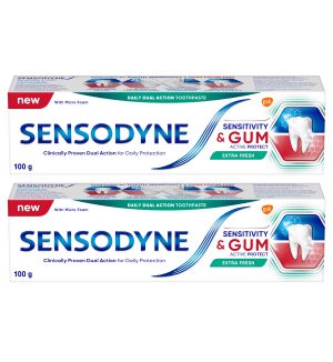 (BUNDLE OF 2) SENSODYNE SENSITIVITY & GUM EXTRA FRESH 100G