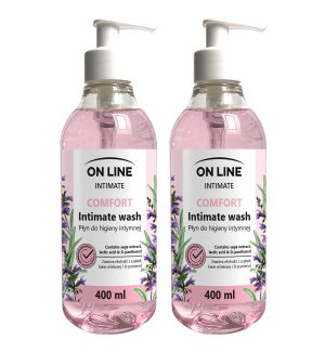 (BUNDLE OF 2) ON LINE COMFORT INTIMATE WASH WITH SAGE EXTRACT 400ML