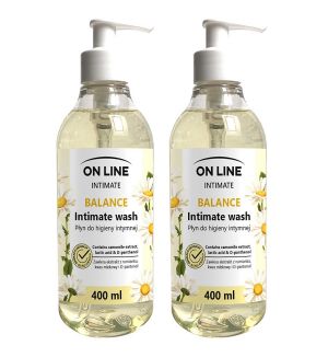 (BUNDLE OF 2) ON LINE BALANCE INTIMATE WASH WITH CHAMOMILE 400ML