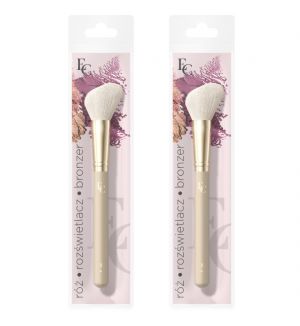 (BUNDLE OF 2) EVELINE MAKE UP BRUSH FACIAL CONTOUR MODELING, FAKE GOAT, F02