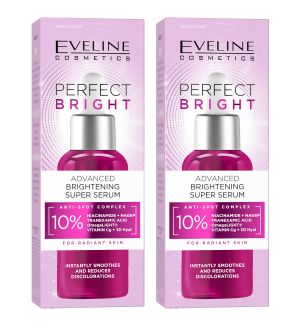 (BUNDLE OF 2) EVELINE PERFECT BRIGHT ADVANCED BRIGHTENING SUPER SERUM 30ML