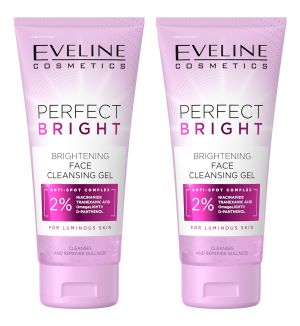 (BUNDLE OF 2) EVELINE PERFECT BRIGHT BRIGHTENING FACE CLEANSING GEL 150ML