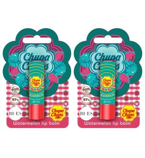 (BUNDLE OF 2) BI-ES CHUPA CHUPS LIP BALM WATERMELON 4G