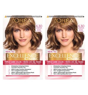 (BUNDLE OF 2) LOREAL PARIS EXCELLENCE 6.30 GOLDEN DARK BLONDE