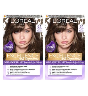 (BUNDLE OF 2) LOREAL PARIS EXCELLENCE ASH SUPREME 6.1 BRUNETTE ASH