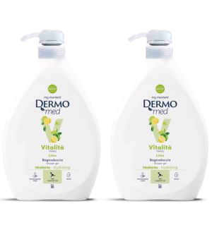 (BUNDLE OF 2) DERMOMED SHOWER GEL LIME 1000ML