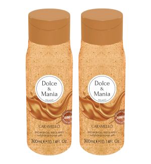 (BUNDLE OF 2) DOLCE & MANIA CARAMEL SHOWER GEL SCRUB 300ML