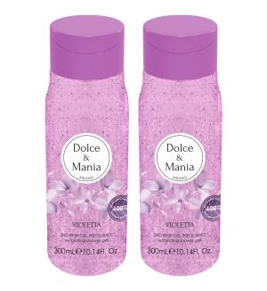 (BUNDLE OF 2) DOLCE & MANIA VIOLET SHOWER GEL SCRUB 300ML