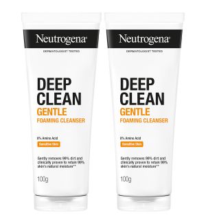 (BUNDLE OF 2) NEUTROGENA DEEP CLEAN GENTLE FOAMING CLEANSER 100G