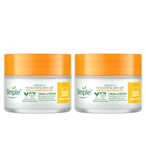 (BUNDLE OF 2) SIMPLE VITAMIN C MOISTURISING GLOW GEL 40G