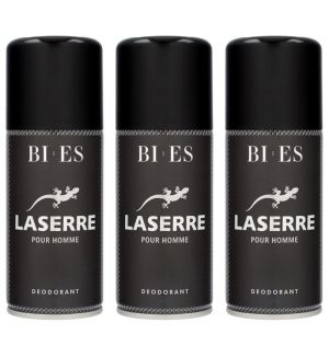 (BUNDLE OF 3) BI-ES LASERRE POUR HOMME DEODORANT (M) 150ML