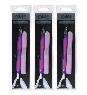 (BUNDLE OF 3) MUST 6419 CUTICLE TRIMMER AND NAIL SHAPER