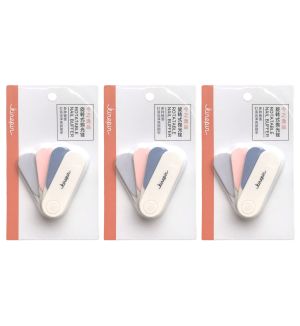 (BUNDLE OF 3) KINEPIN J0153 ROTATABLE NAIL BUFFER (RANDOM COLOUR)