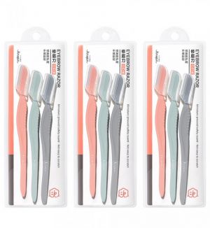 (BUNDLE OF 3) KINEPIN J1010 EYEBROW RAZOR (3PCS)