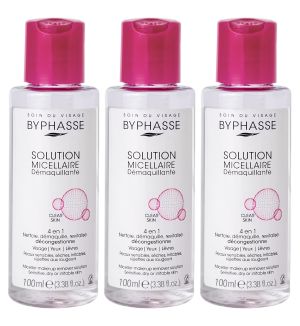 (BUNDLE OF 3) BYPHASSE MICELLAR MAKE UP REMOVER SOLUTION 100ML