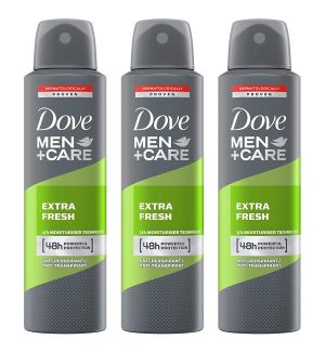 (BUNDLE OF 3) DOVE MEN DEODORANT SPRAY EXTRA FRESH 150ML