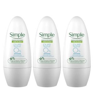 (BUNDLE OF 3) SIMPLE ROLL ON PURE 45ML