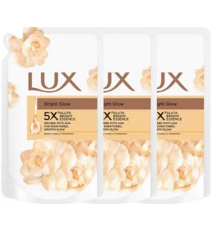 (BUNDLE OF 3) LUX BRIGHT GLOW BODY WASH REFILL 800ML