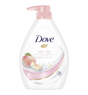 DOVE BODY WASH WHITE PEACH X WHITE TEA 1L