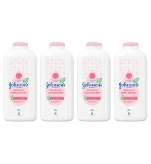 (BUNDLE OF 4) JOHNSON'S CORNSTARCH BLOSSOMS BABY POWDER 400G