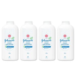 (BUNDLE OF 4) JOHNSON'S CORNSTARCH CLASSIC BABY POWDER 400G