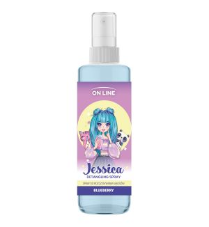 ON LINE KIDS DETANGLING SPRAY JESSICA BLUEBERRY 200ML