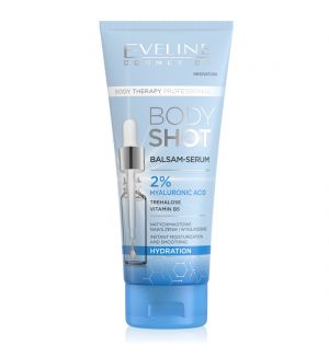 EVELINE BODY SHOT BALM-SERUM 2% HYALURONIC ACID HYDRATION 200ML