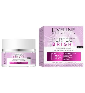 EVELINE PERFECT BRIGHT BRIGHTENING RENEWAL NIGHT CREAM 50ML