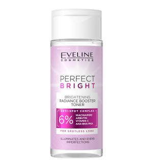 EVELINE PERFECT BRIGHT BRIGHTENING RADIANCE BOOSTER TONER 150ML