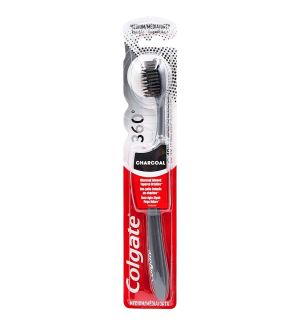 COLGATE TOOTHBRUSH 360 CHARCOAL (MEDIUM)