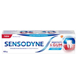 SENSODYNE SENSITIVITY & GUM CARING MINT 100G